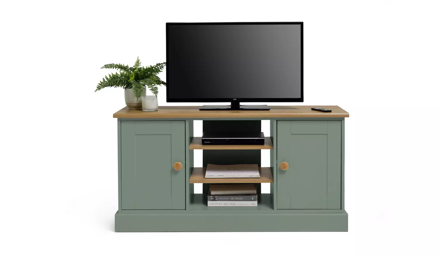 Argos Home Winchester 2 Door TV Unit - Green