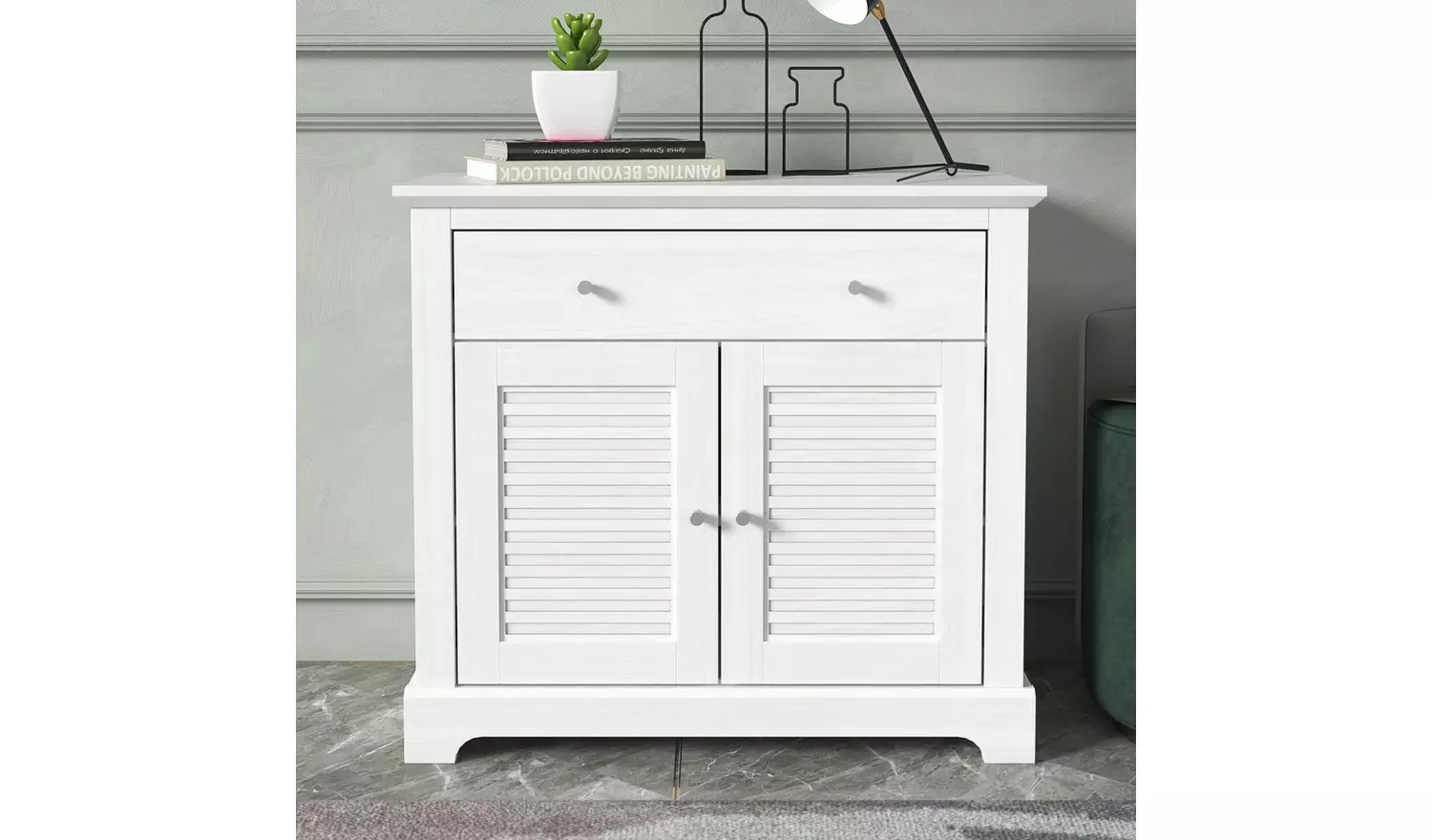 GFW Salcombe 2 Door 2 Drawer Sideboard - White