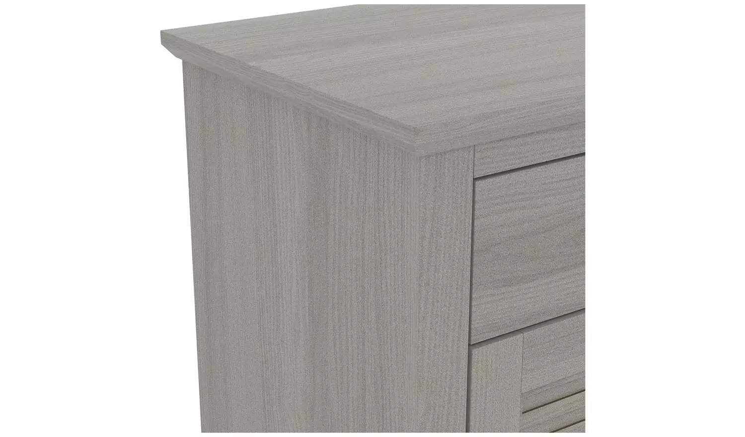 GFW Salcombe 3 Door 2 Drawer Sideboard - Grey