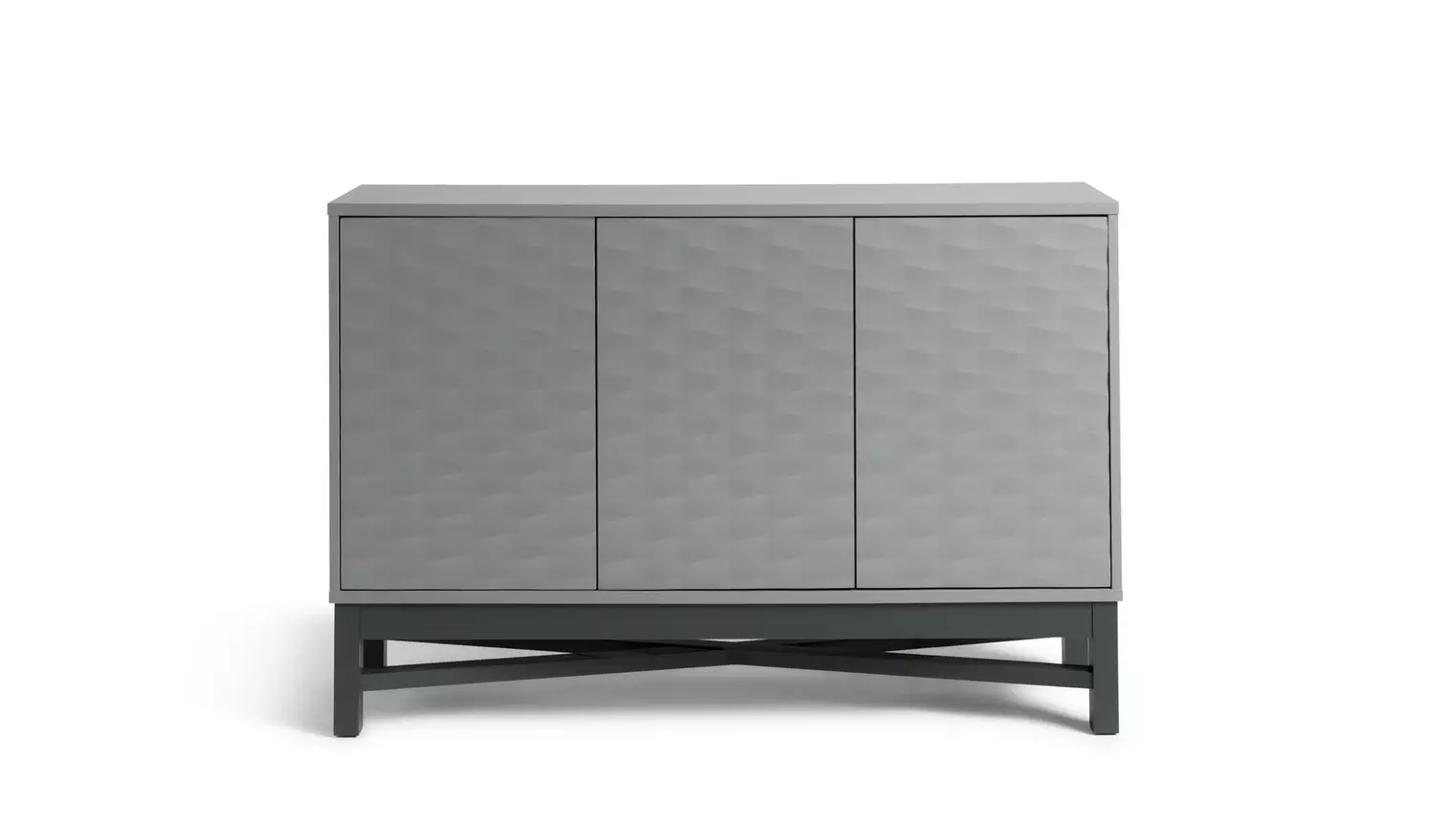 Habitat Zander Textured Large Sideboard - Grey