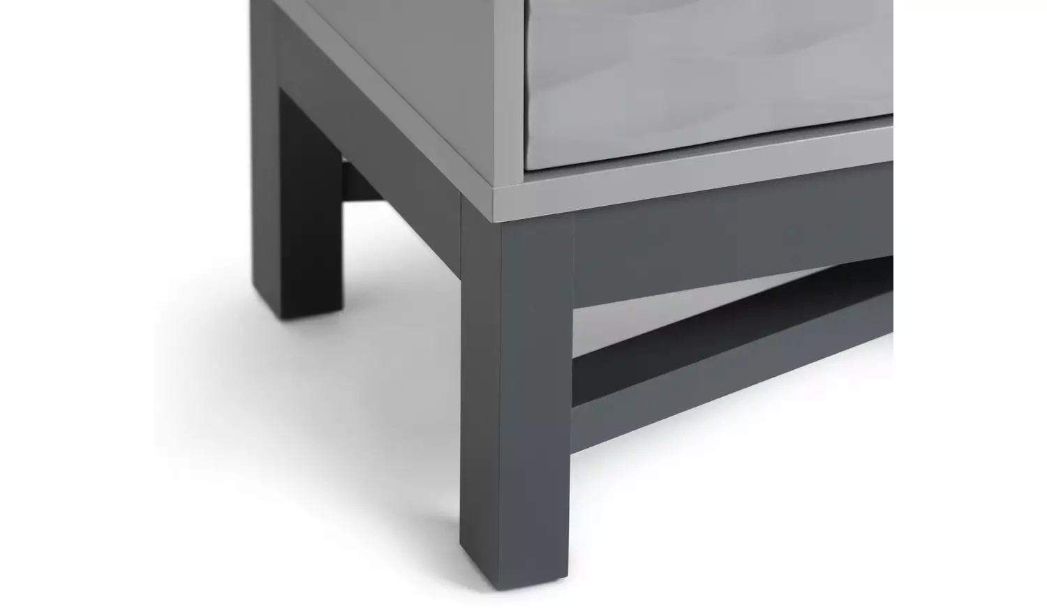 Habitat Zander Textured Large Sideboard - Grey