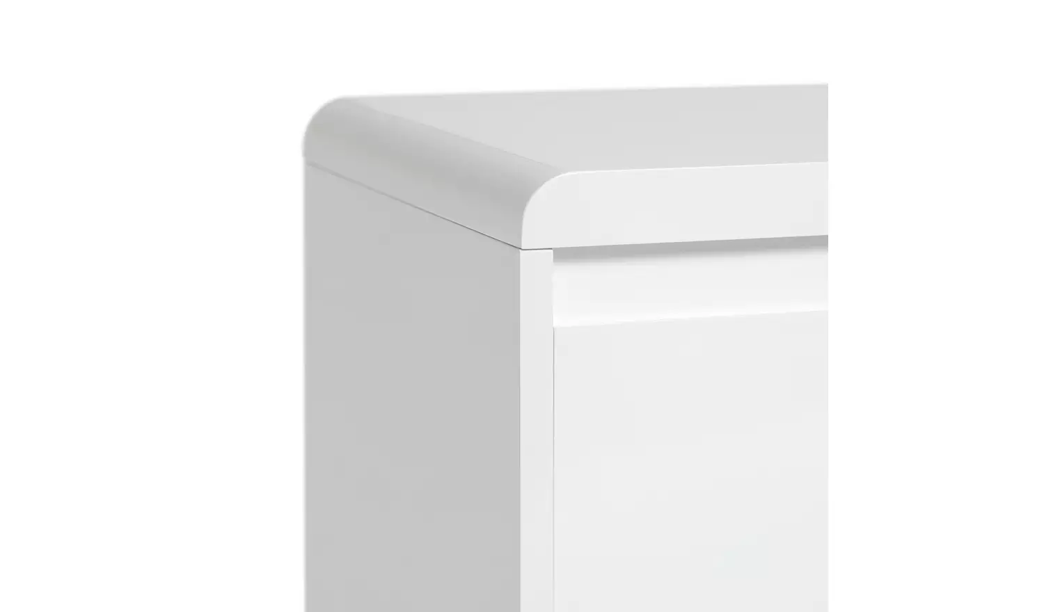 Argos Home Sleigh 3 Door 1 Drawer Sideboard - White Gloss