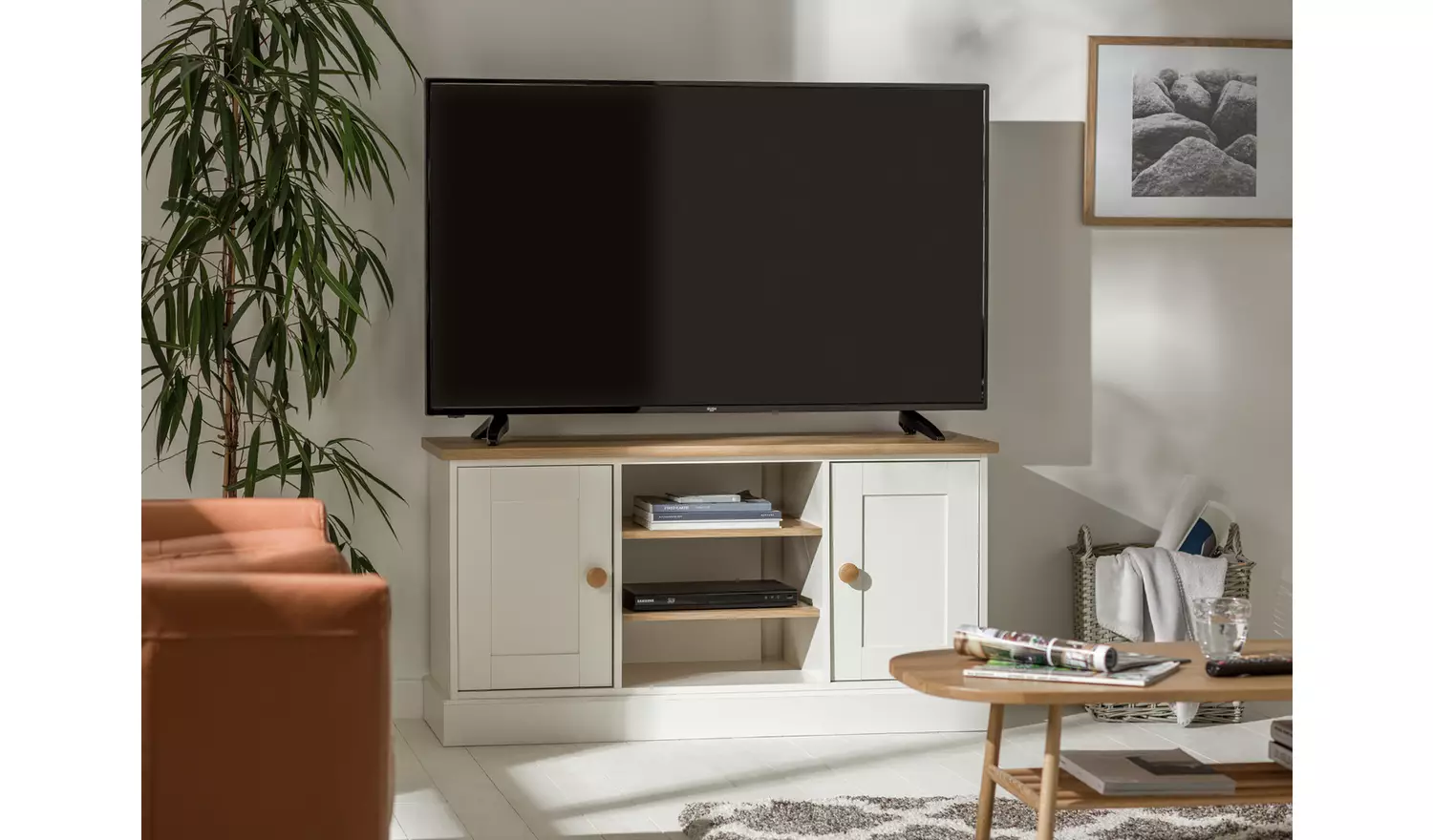 Argos Home Winchester 2 Door TV Unit - Grey