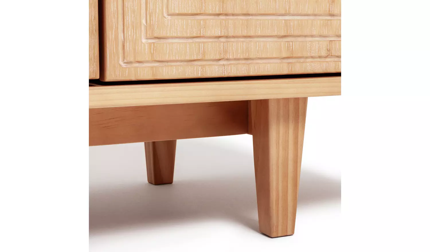 Habitat Grooved Storage 4 Door Sideboard - Pine