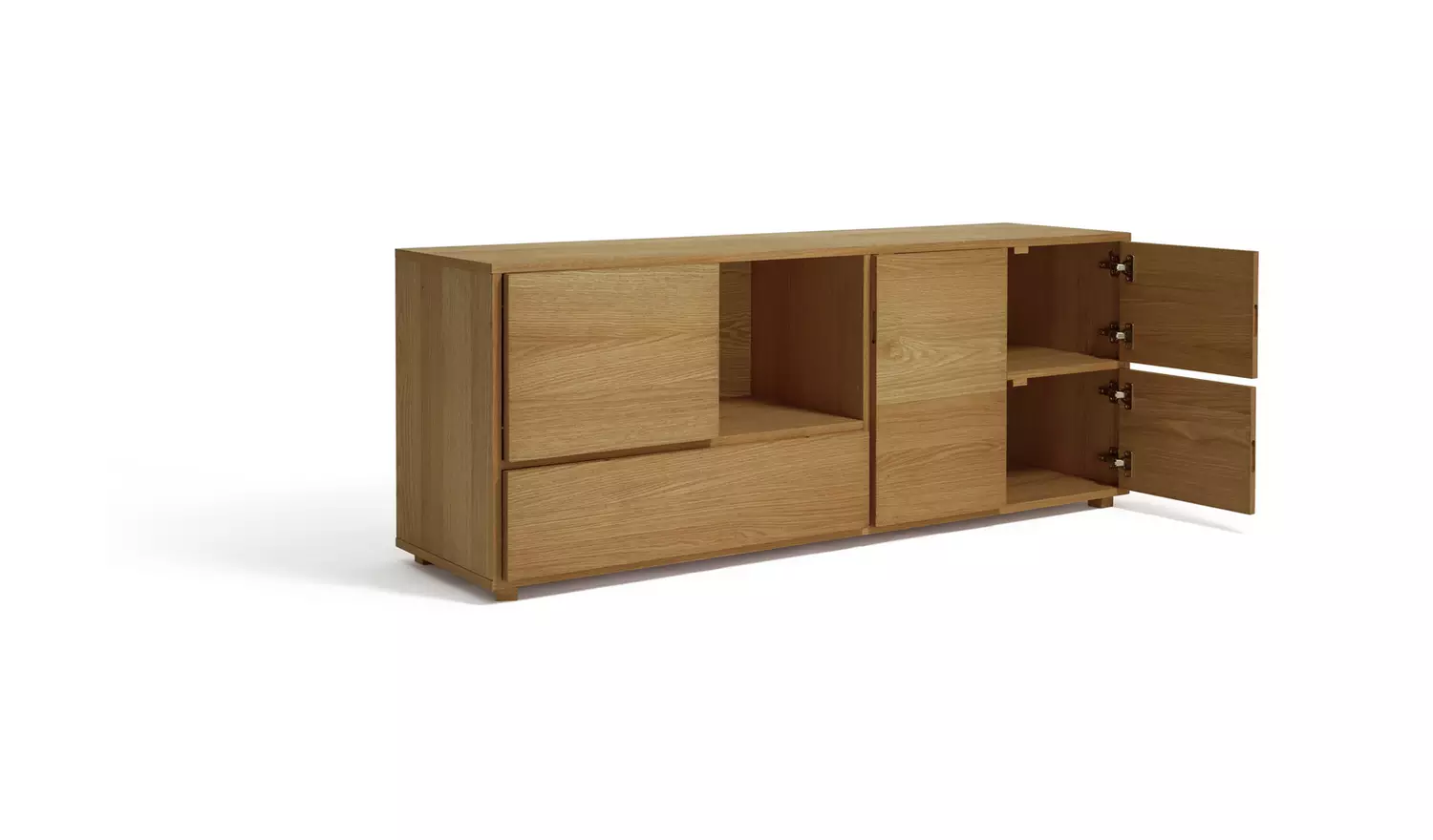 Habitat Block 1 Drawer Oak Sideboard - Natural