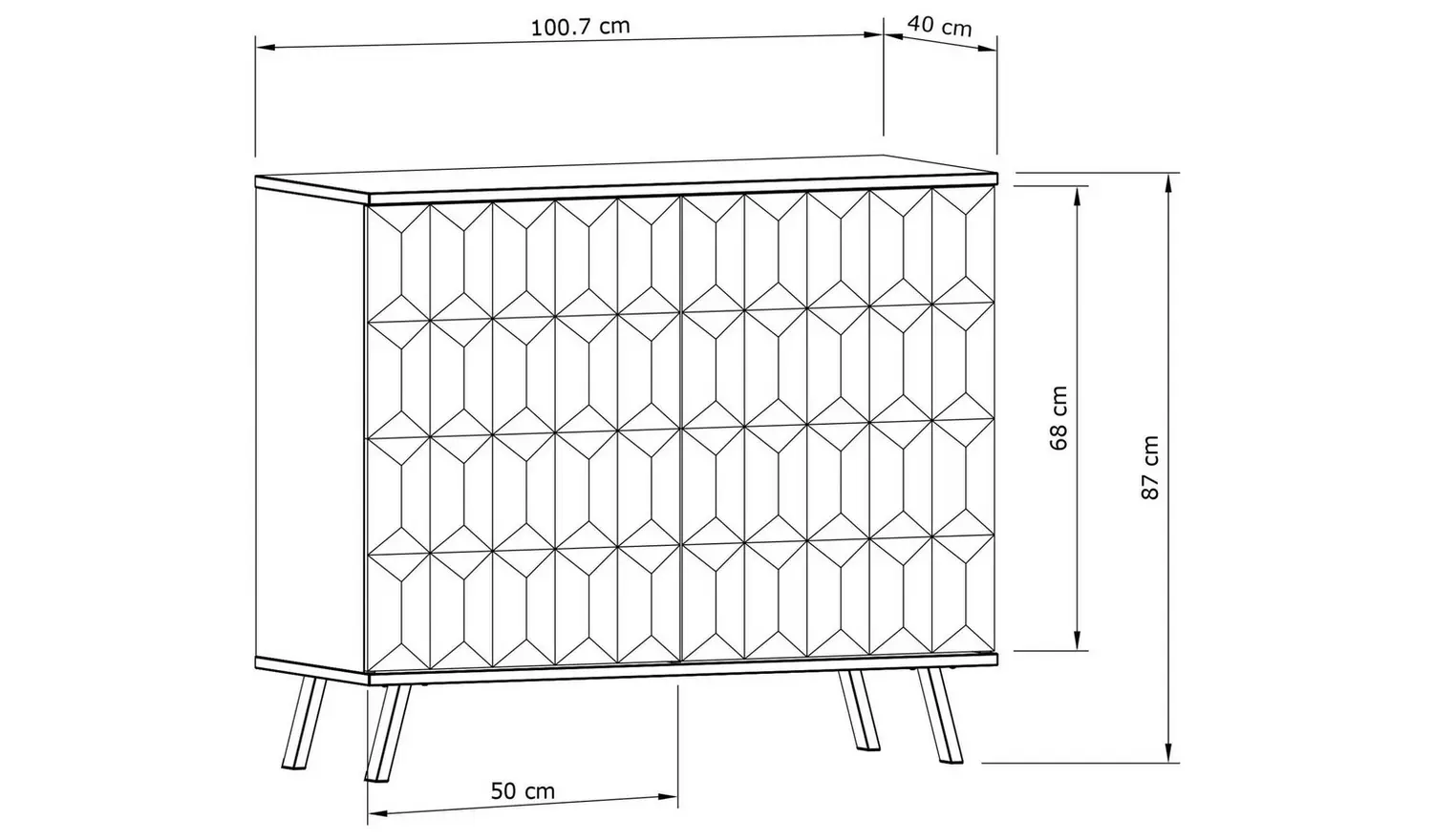 Frank Olsen Elevate 2 Door Sideboard - White