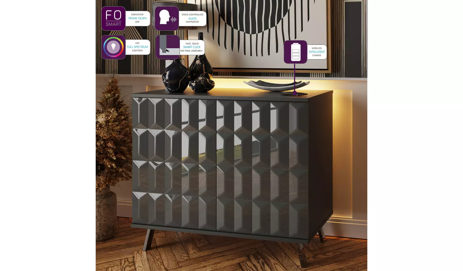 Frank Olsen Elevate 2 Door Sideboard - Grey