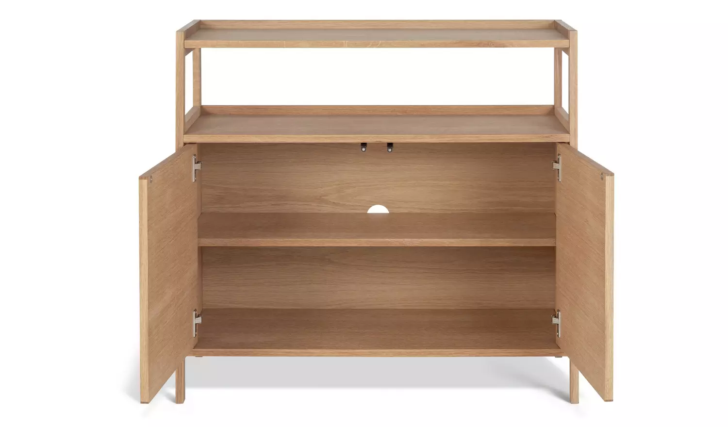 Habitat Marston 2 Door Oak Veneer Sideboard - Natural