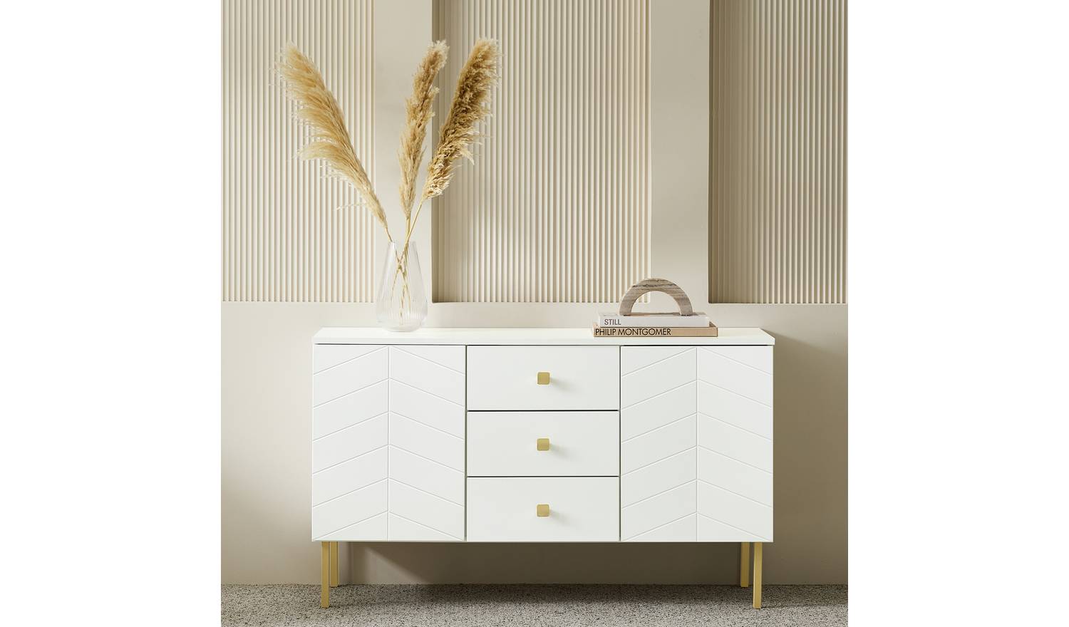 Argos Home Kyler 2 Door 3 Drawer Sideboard - White