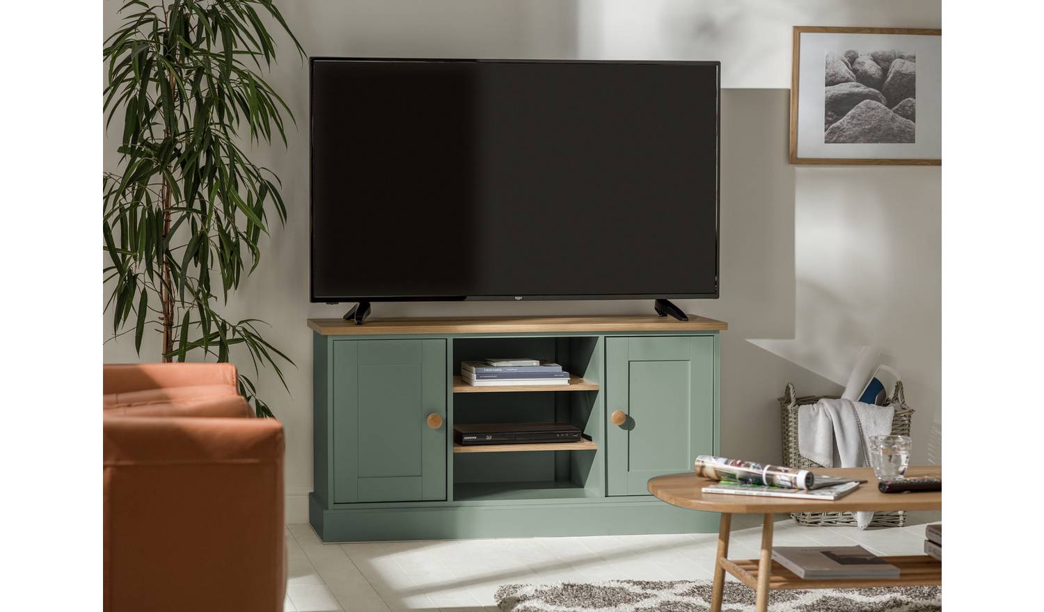 Argos Home Winchester 2 Door TV Unit - Green