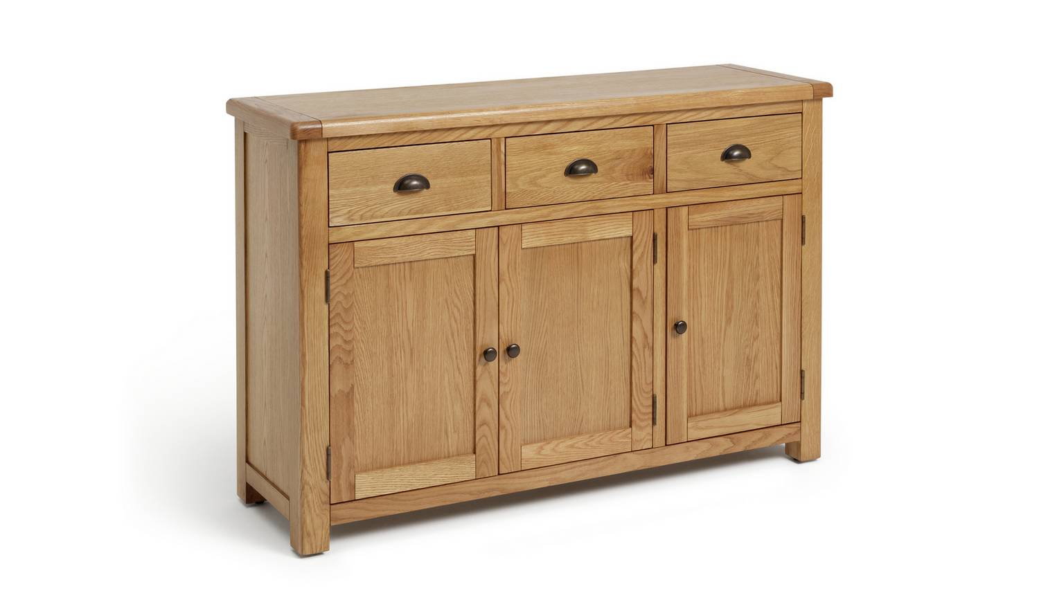 Argos Home Kent 3 Door 3 Drawer Oak Sideboard - Natural