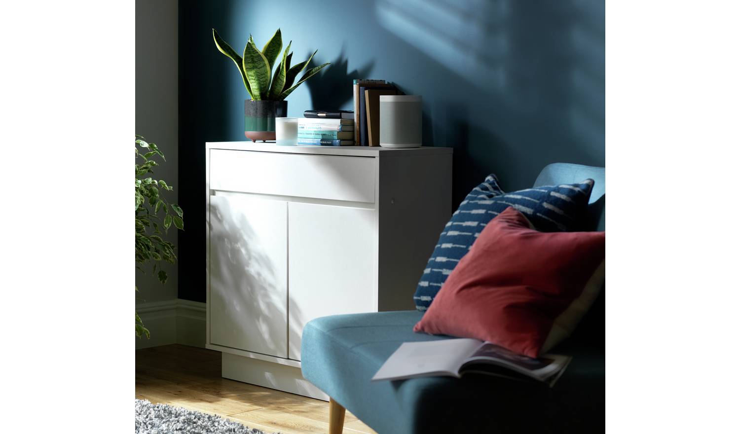 Argos Home Cubes 2 Door 1 Drawer Sideboard - White