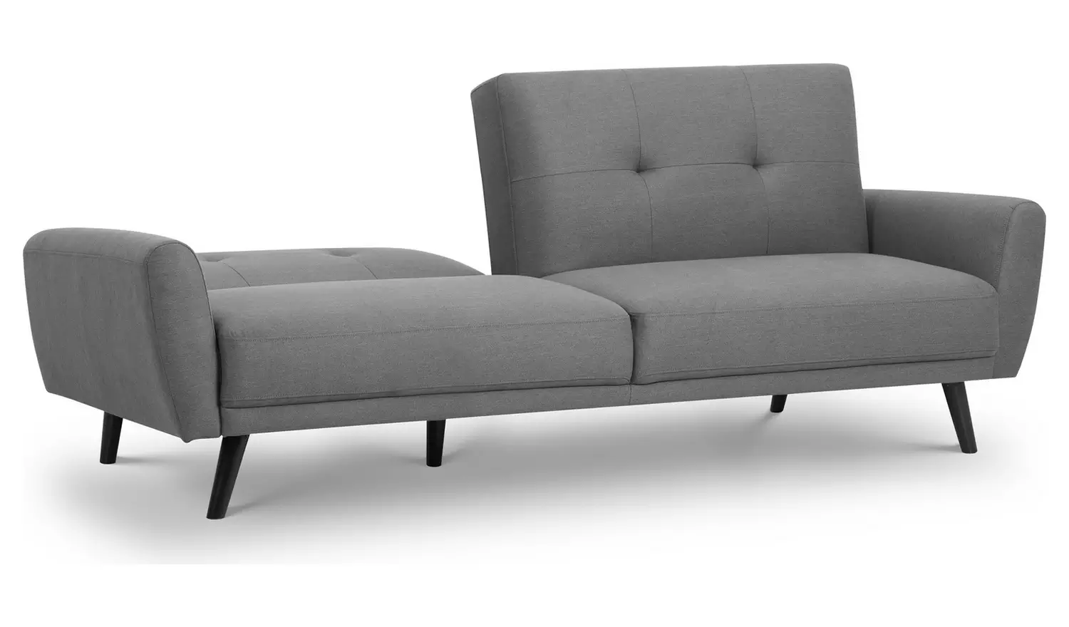 Julian Bowen Monza Clic Clac Fabric Sofa Bed - Grey