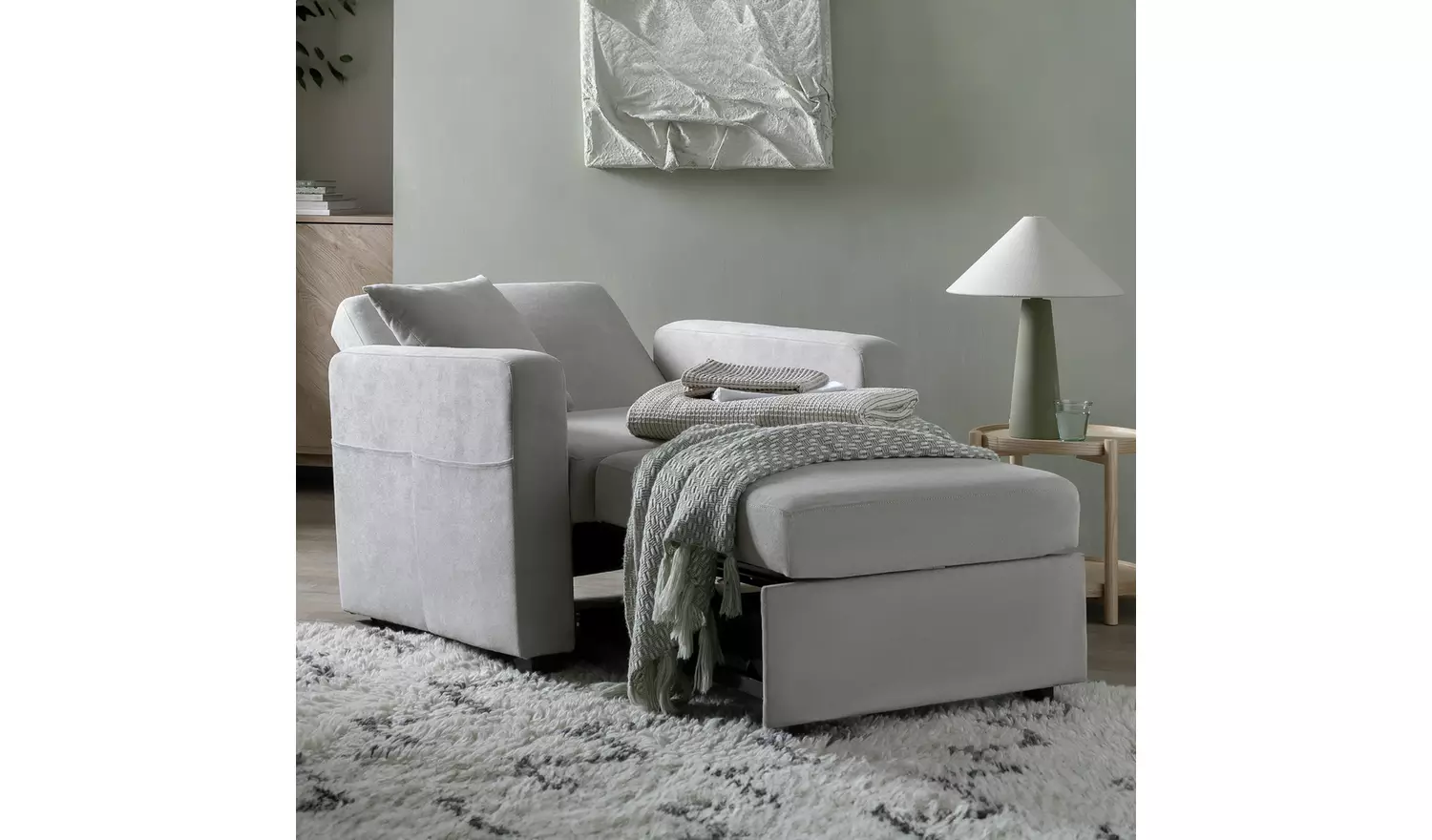 Habitat Reagan Fabric Chairbed - Charcoal