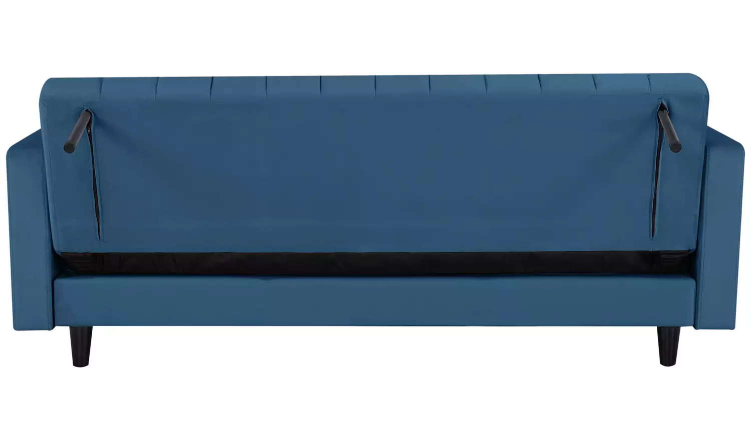 Habitat Preston Velvet 3 Seater Clic Clac Sofa Bed - Navy