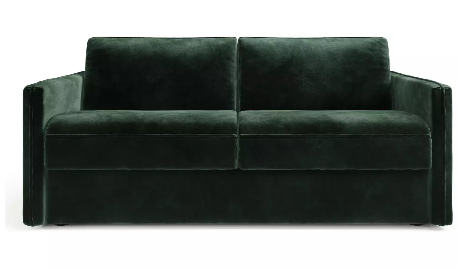 Jay-Be Slim Velvet 3 Seater Sofa Bed - Dark Green