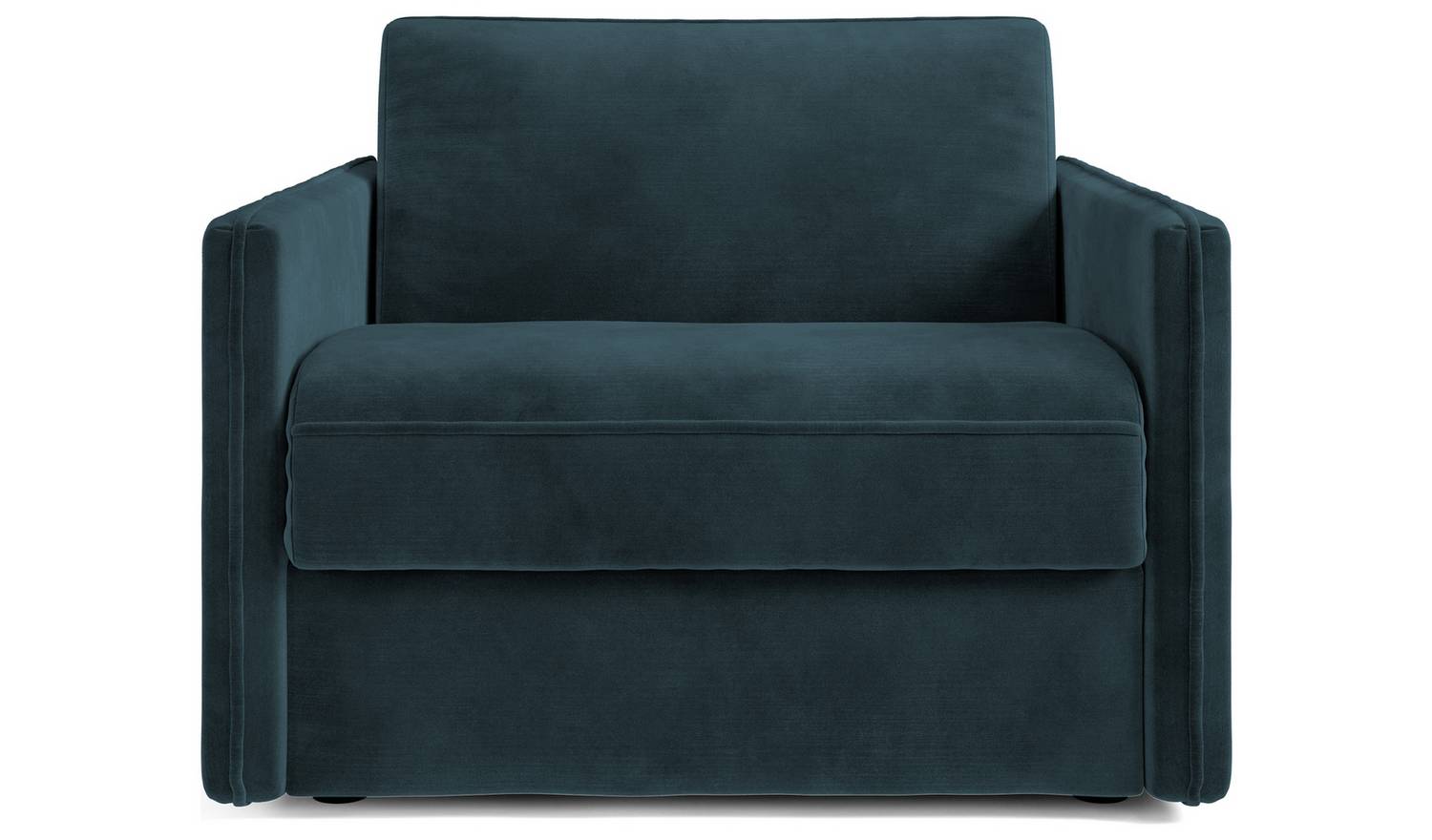 Jay-Be Slim Velvet Cuddle Chair Sofa Bed - Ink Blue