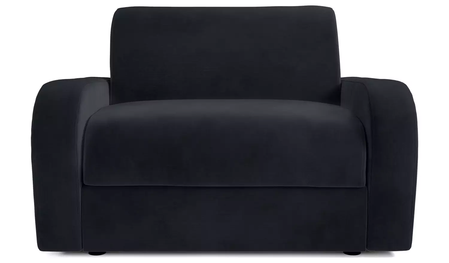 Jay-Be Deco Velvet Love Chair Sofa Bed - Charcoal