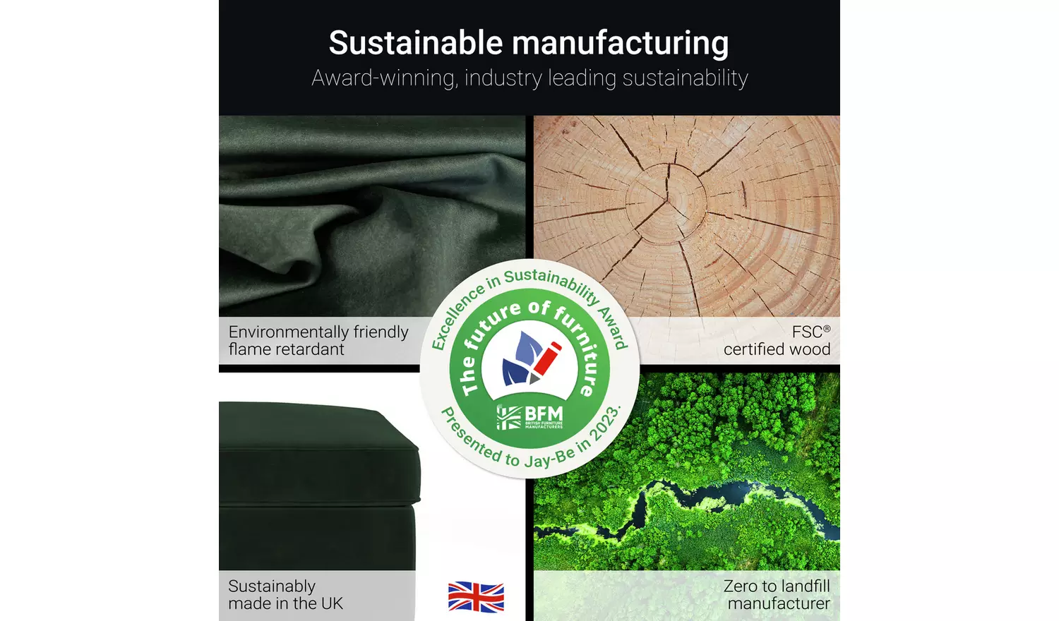 Jay-Be Velvet Footstool Chair Bed - Dark Green