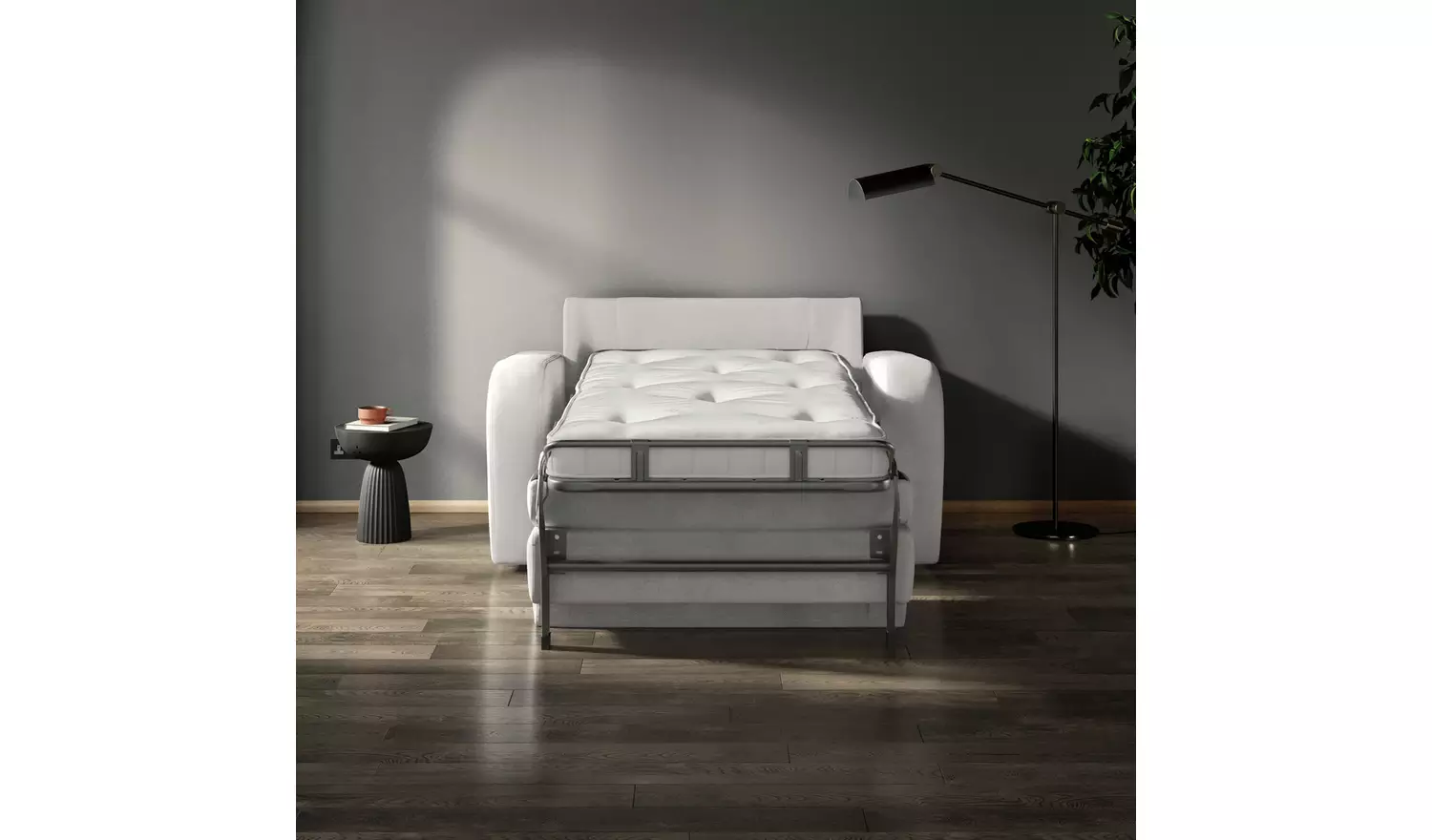 Jay-Be Deco Fabric Love Chair Sofa Bed - Stone