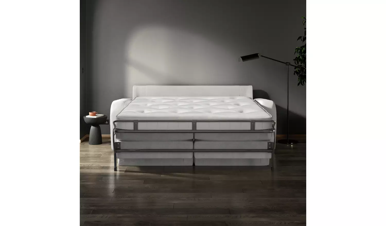 Jay-Be Deco Fabric 3 Seater Sofa Bed - Stone