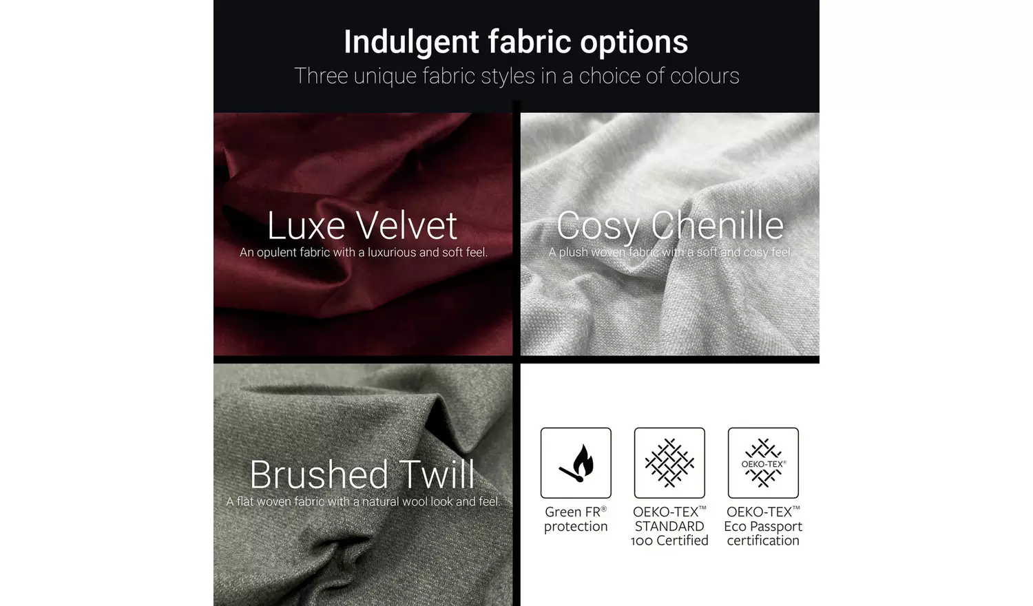 Jay-Be Deco Fabric 3 Seater Sofa Bed - Stone