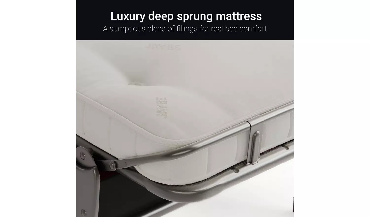 Jay-Be Elegance Fabric Cuddle Chair Sofa Bed - Stone