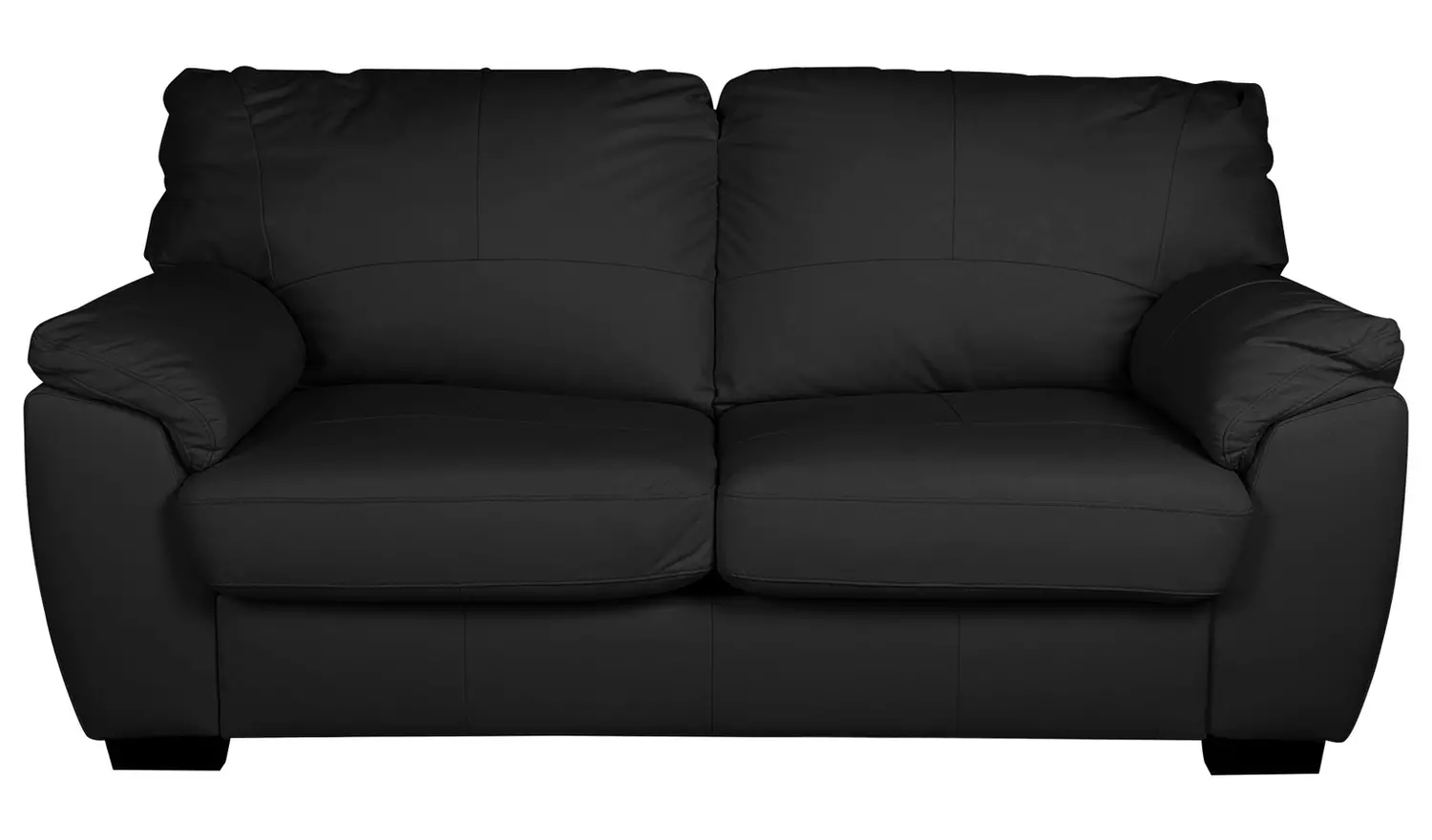 Argos Home Milano Leather 2 Seater Sofa Bed - Black