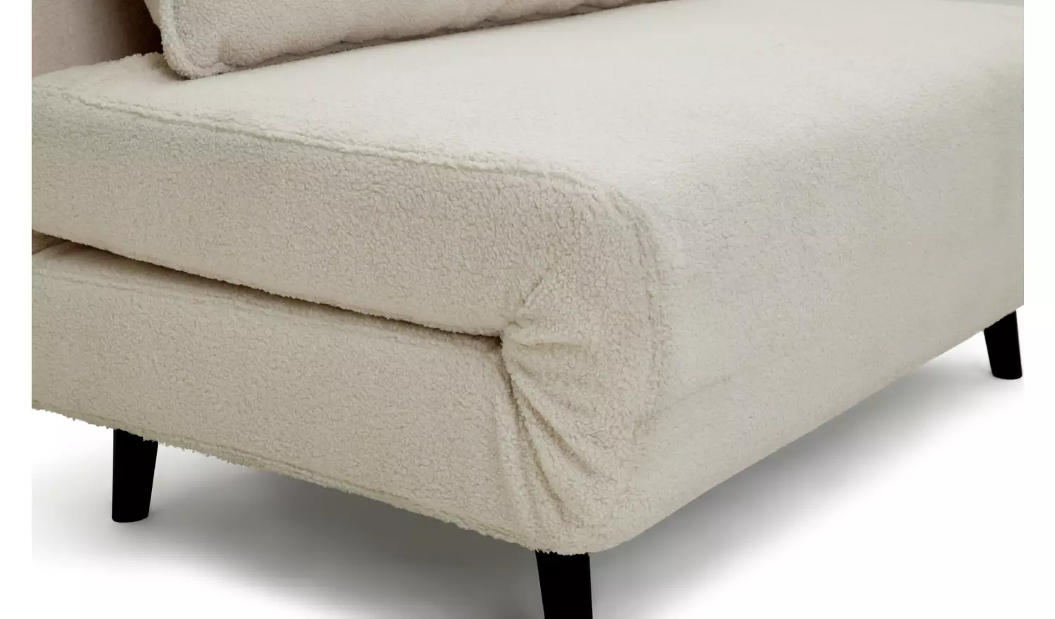 Habitat Roma Small Double Boucle Chairbed - Cream