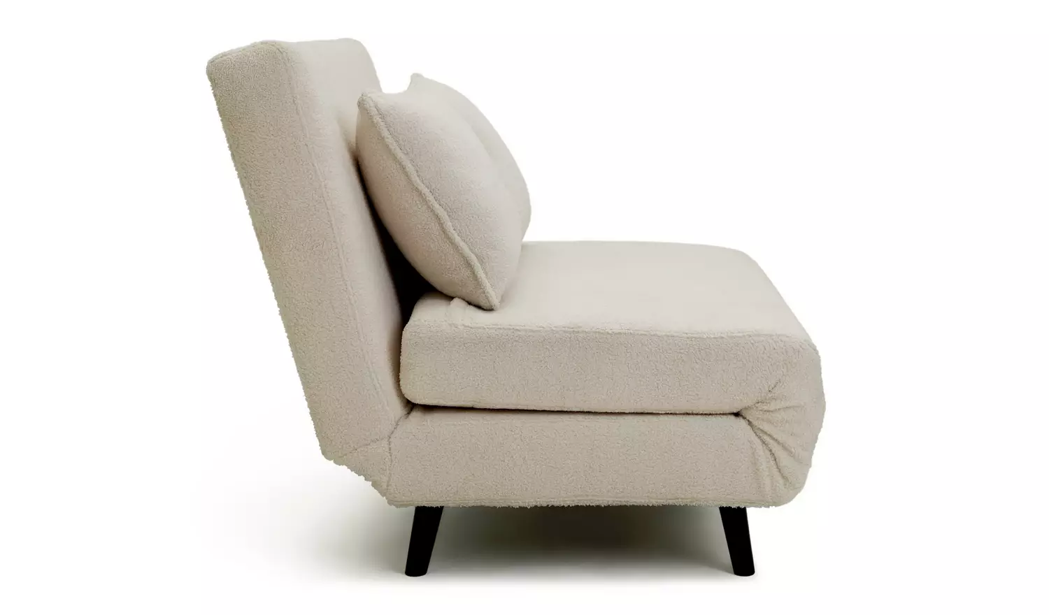 Habitat Roma Small Double Boucle Chairbed - Cream