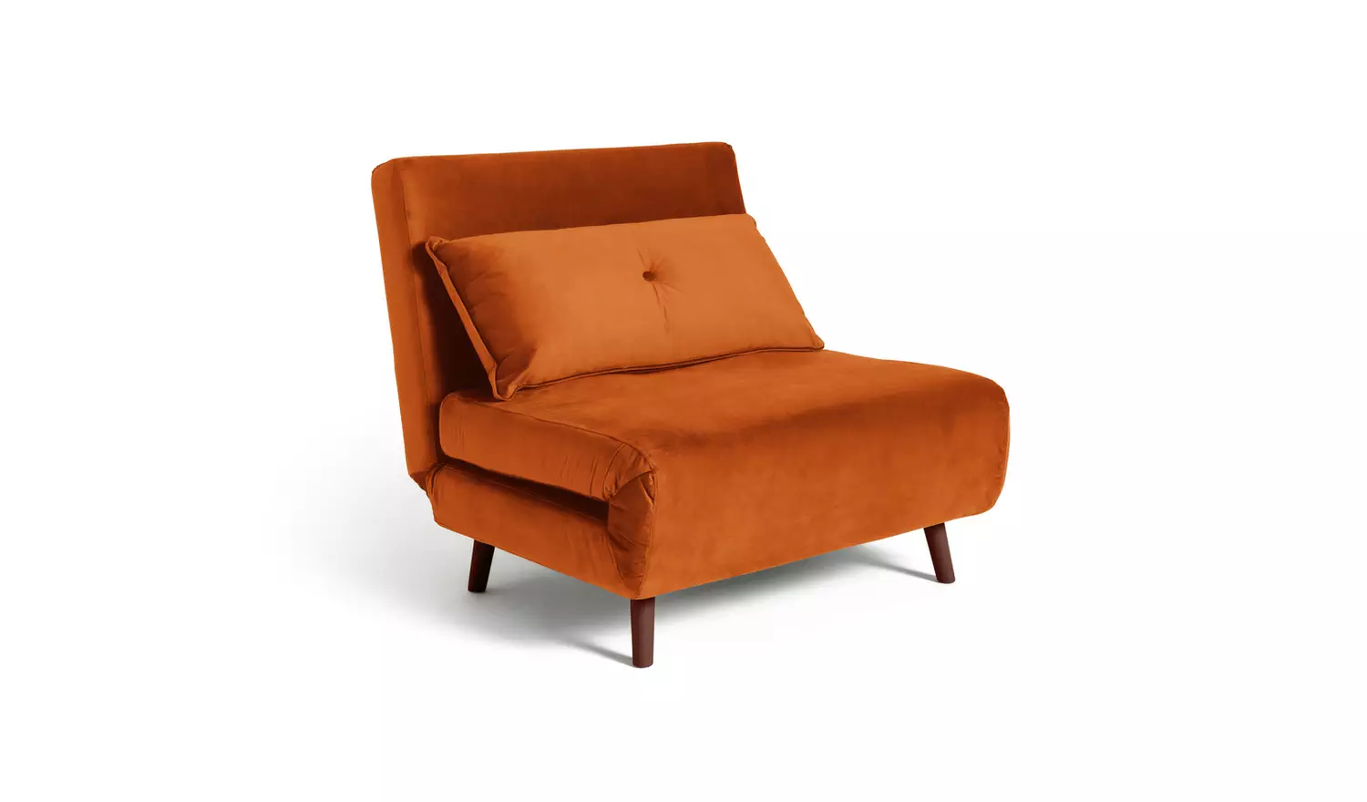 Habitat Roma Velvet Fabric Chairbed - Orange