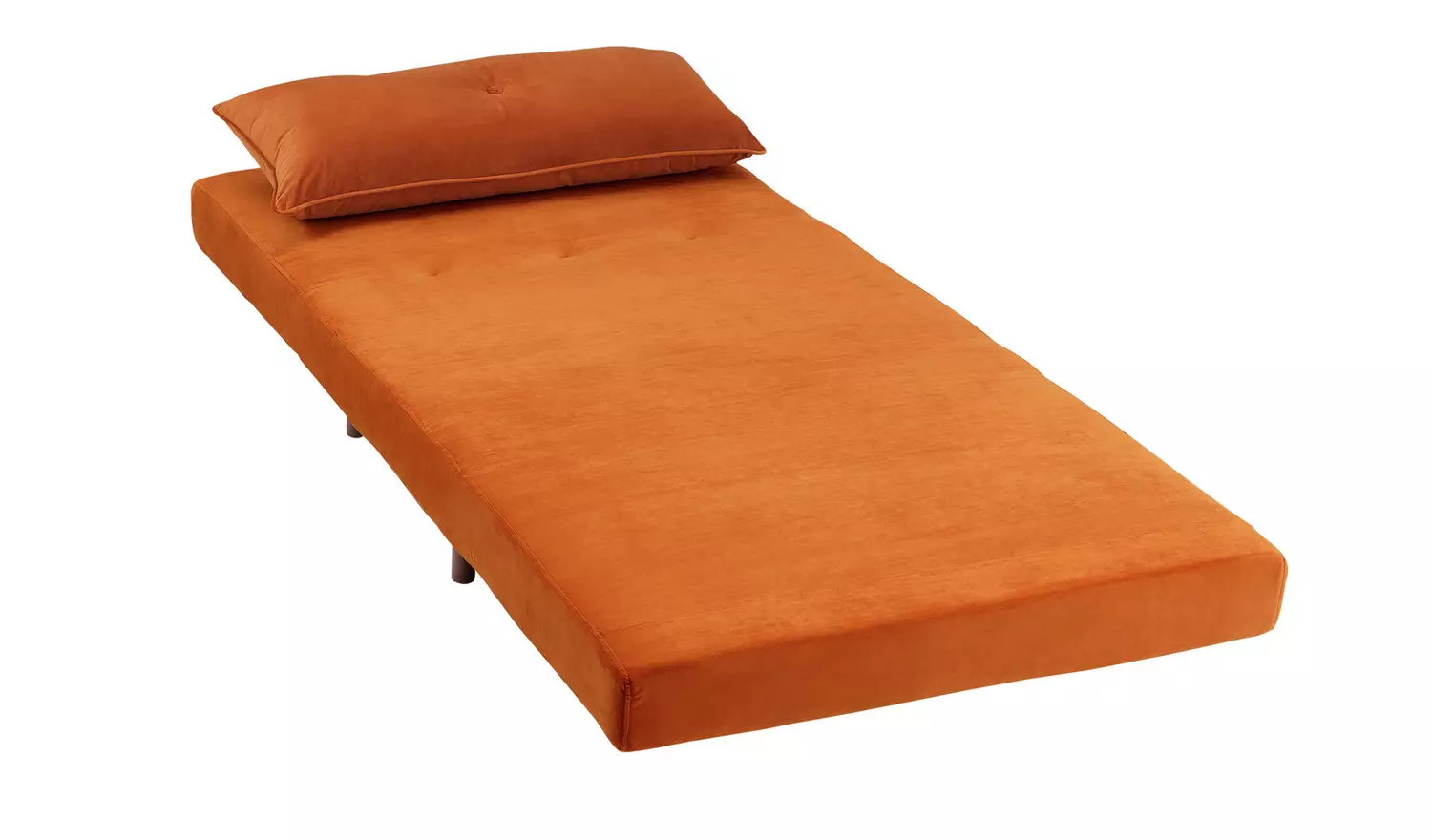 Habitat Roma Velvet Fabric Chairbed - Orange