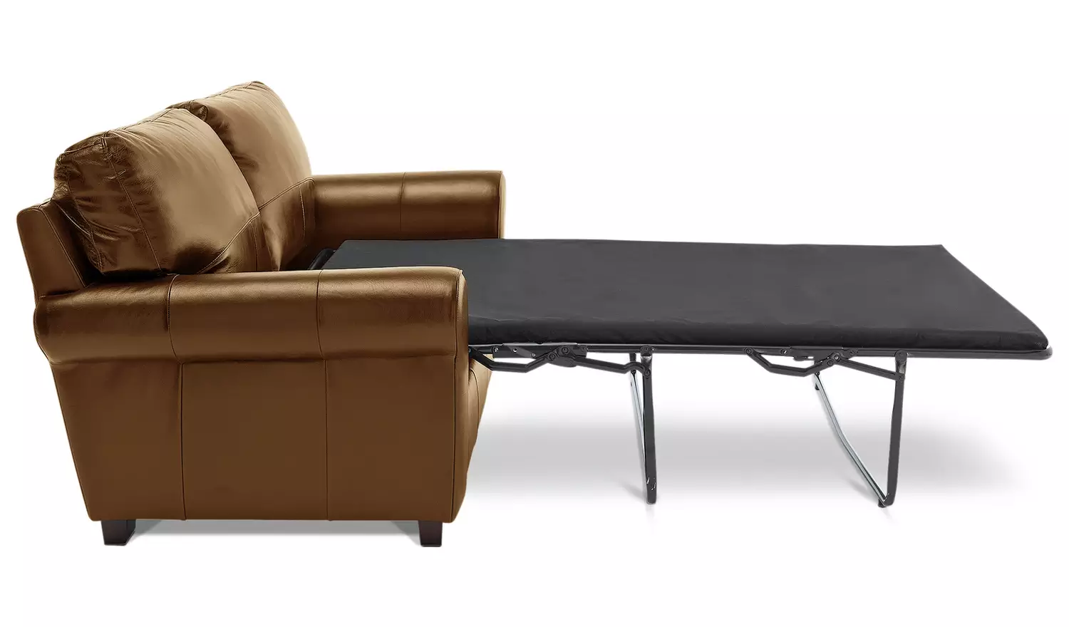 Argos Home Salisbury Leather 2 Seater Sofa Bed - Tan