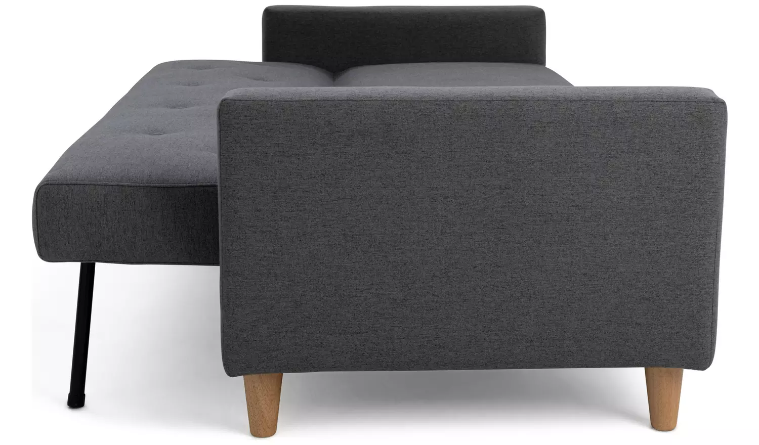 Habitat Brooks Fabric 3 Seater Clic Clac Sofa Bed - Grey