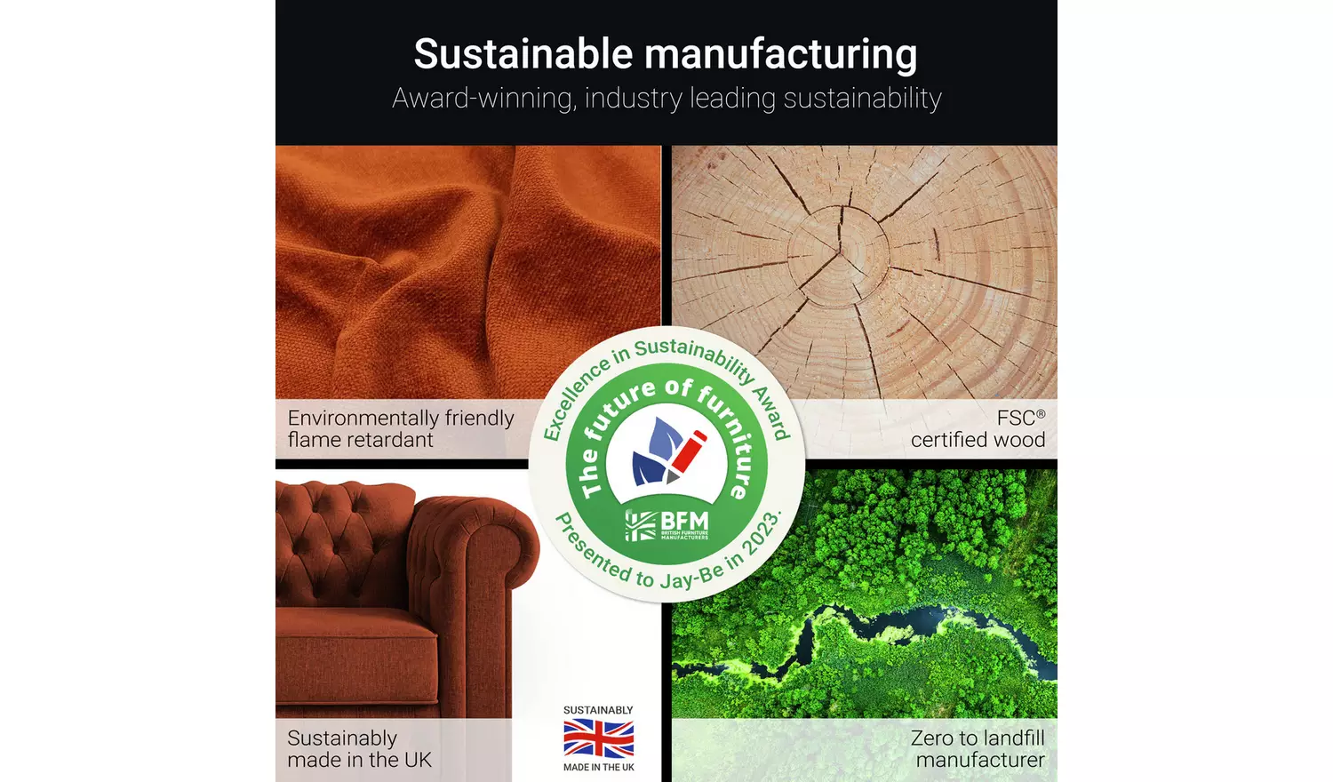 Jay-Be Heritage Fabric 2 Seater Sofa Bed - Orange