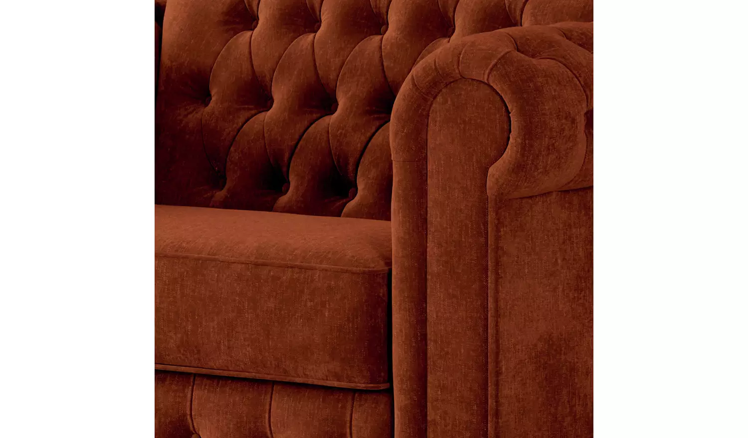 Jay-Be Chesterfield Velvet 3 Seater Sofa Bed - Burgundy