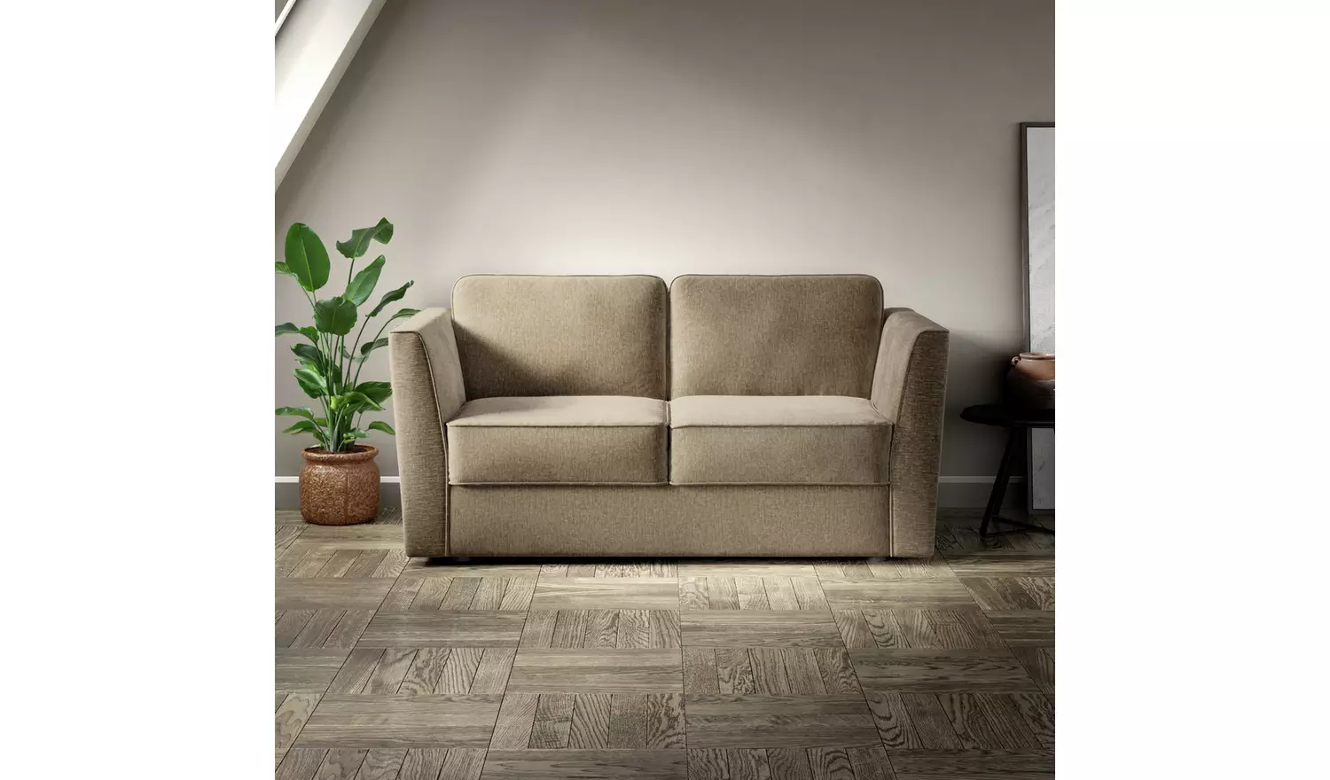 Jay-Be Elegance Fabric 2 Seater Sofa Bed - Sage Green