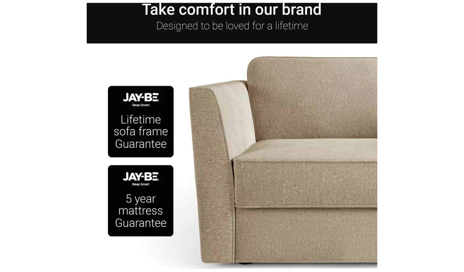 Jay-Be Elegance Velvet Cuddle Chair Sofa Bed - Burgundy