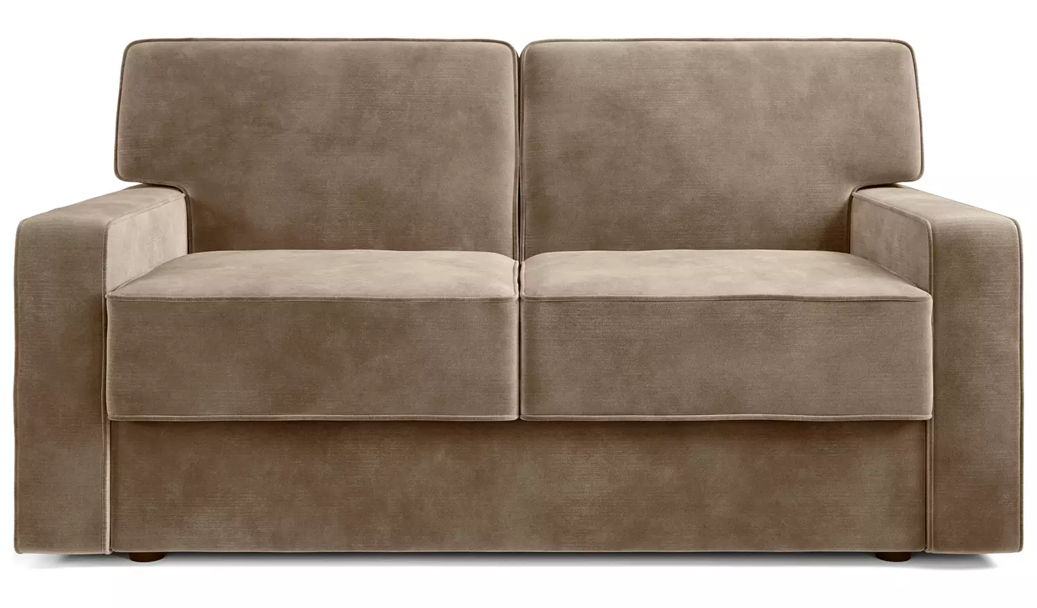Jay-Be Linea Velvet 2 Seater Sofa Bed - Beige