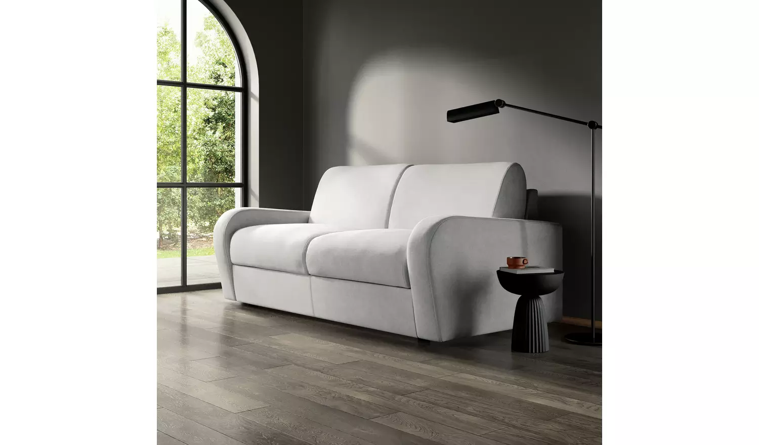 Jay-Be Deco Fabric 3 Seater Sofa Bed - Orange