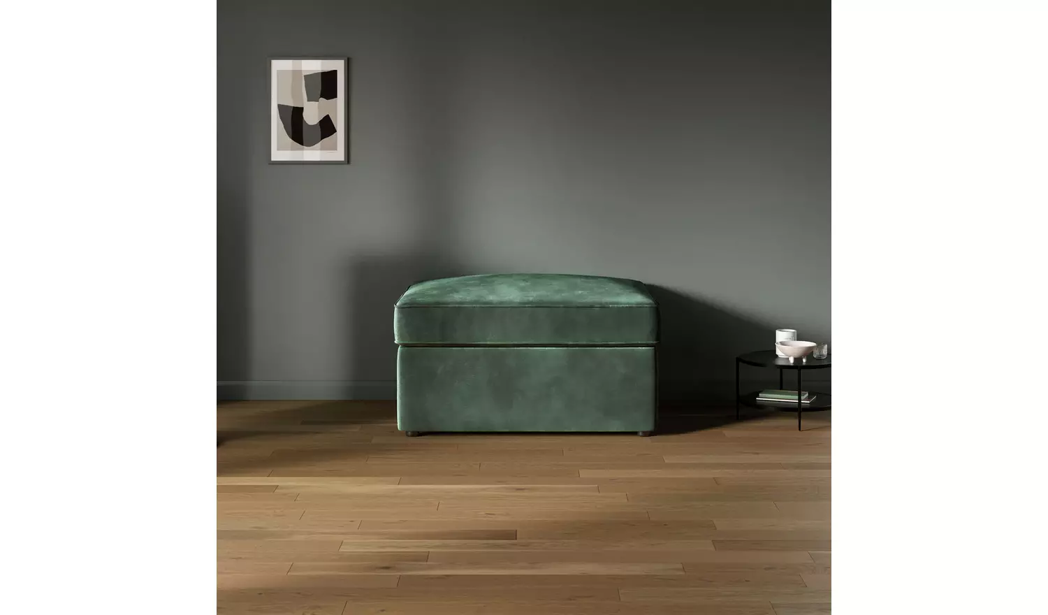 Jay-Be Velvet Footstool Chair Bed - Beige