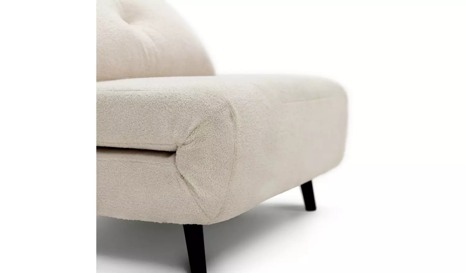 Habitat Roma Single boucle Chairbed - Cream