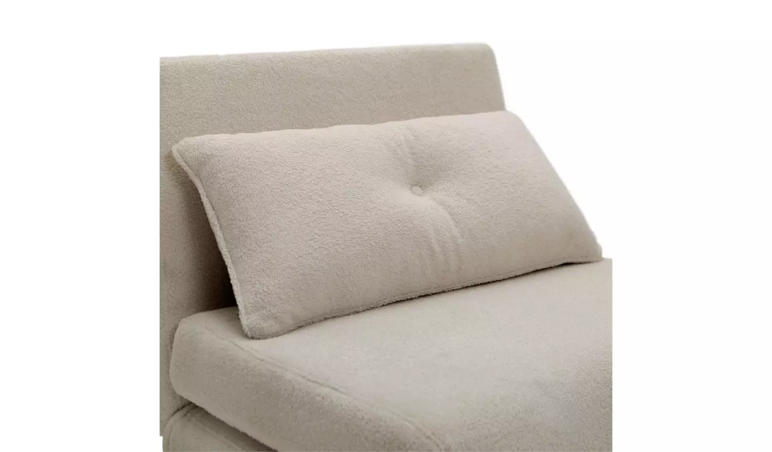 Habitat Roma Single boucle Chairbed - Cream