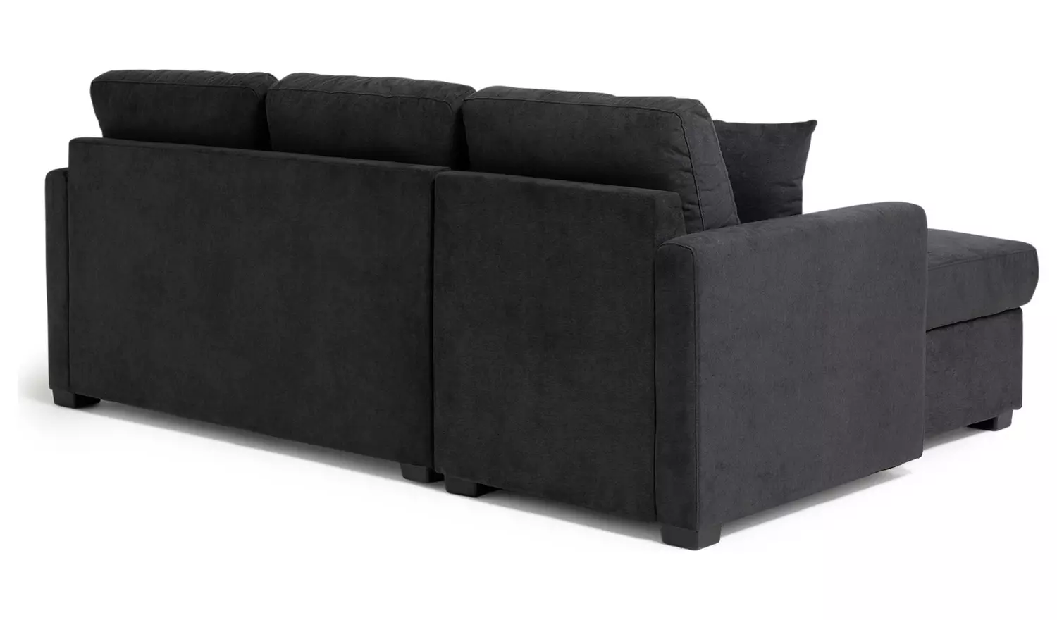 Habitat Reagan LH Storage Corner Chaise Sofa Bed - Charcoal