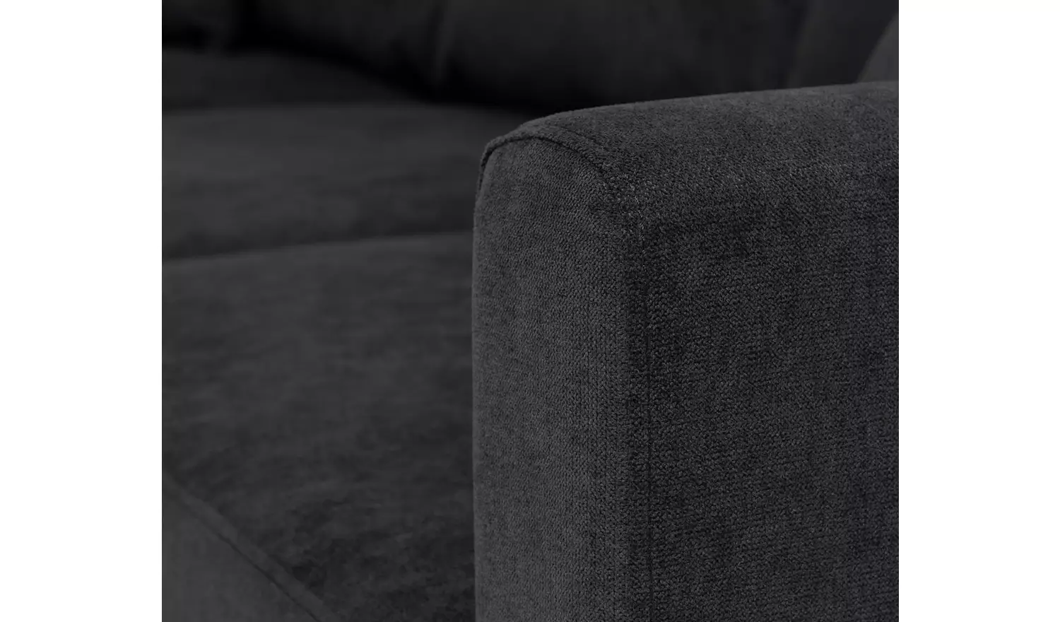 Habitat Reagan LH Storage Corner Chaise Sofa Bed - Charcoal