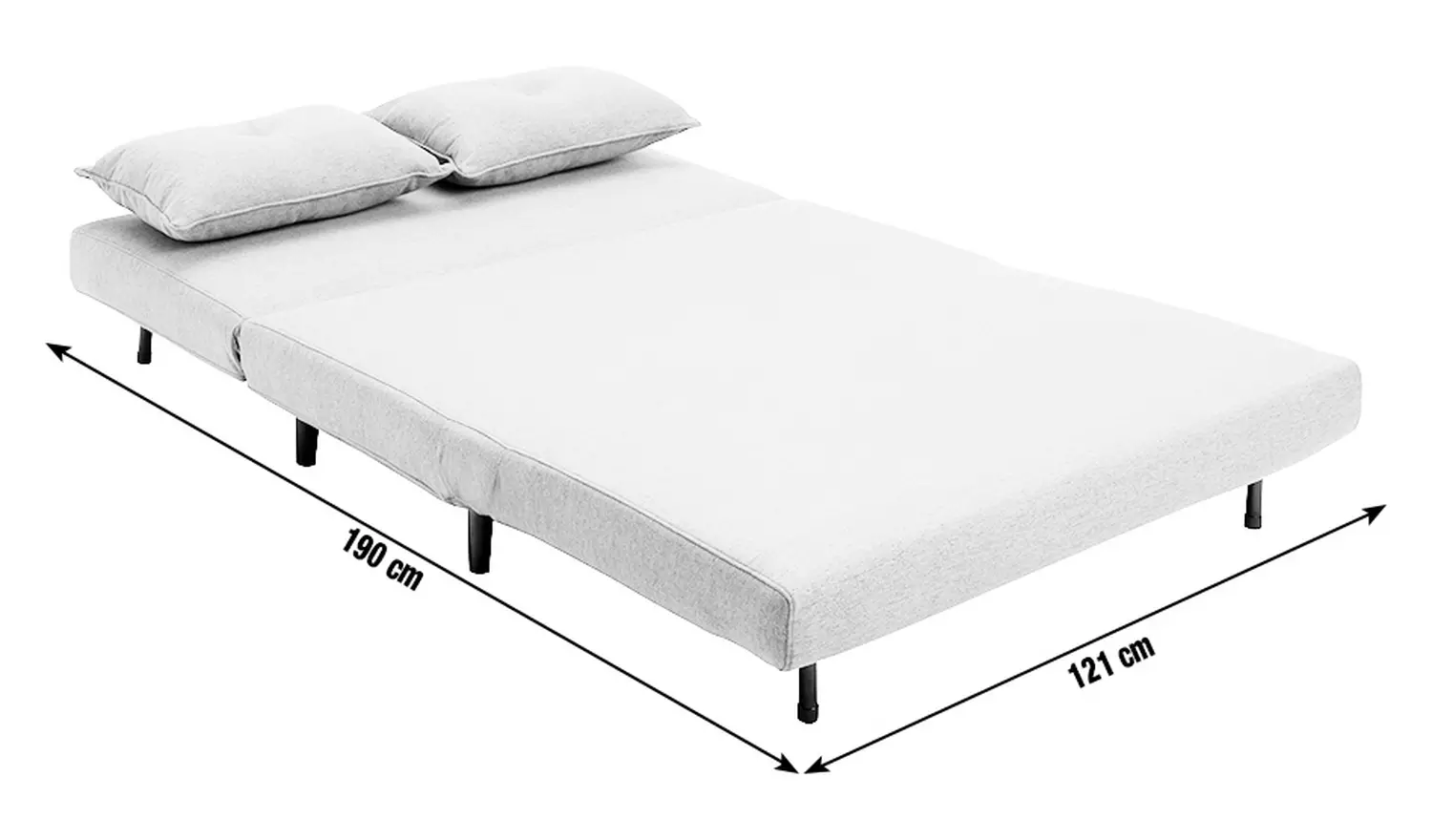 Habitat Roma Double Velvet Chairbed - Blue