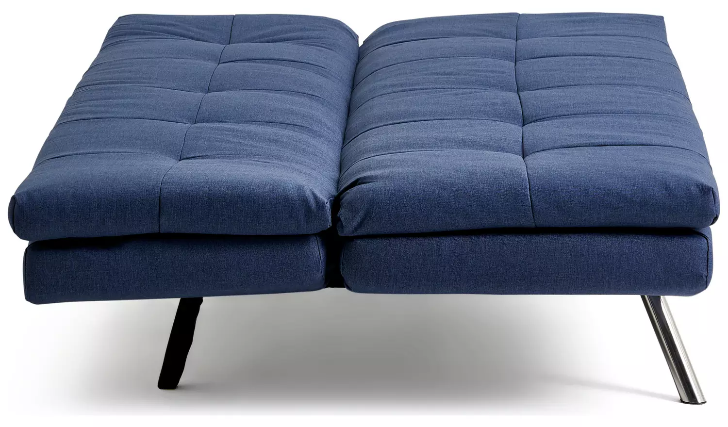 Habitat Nolan Fabric 3 Seater Clic Clac Sofa Bed-Denim Blue