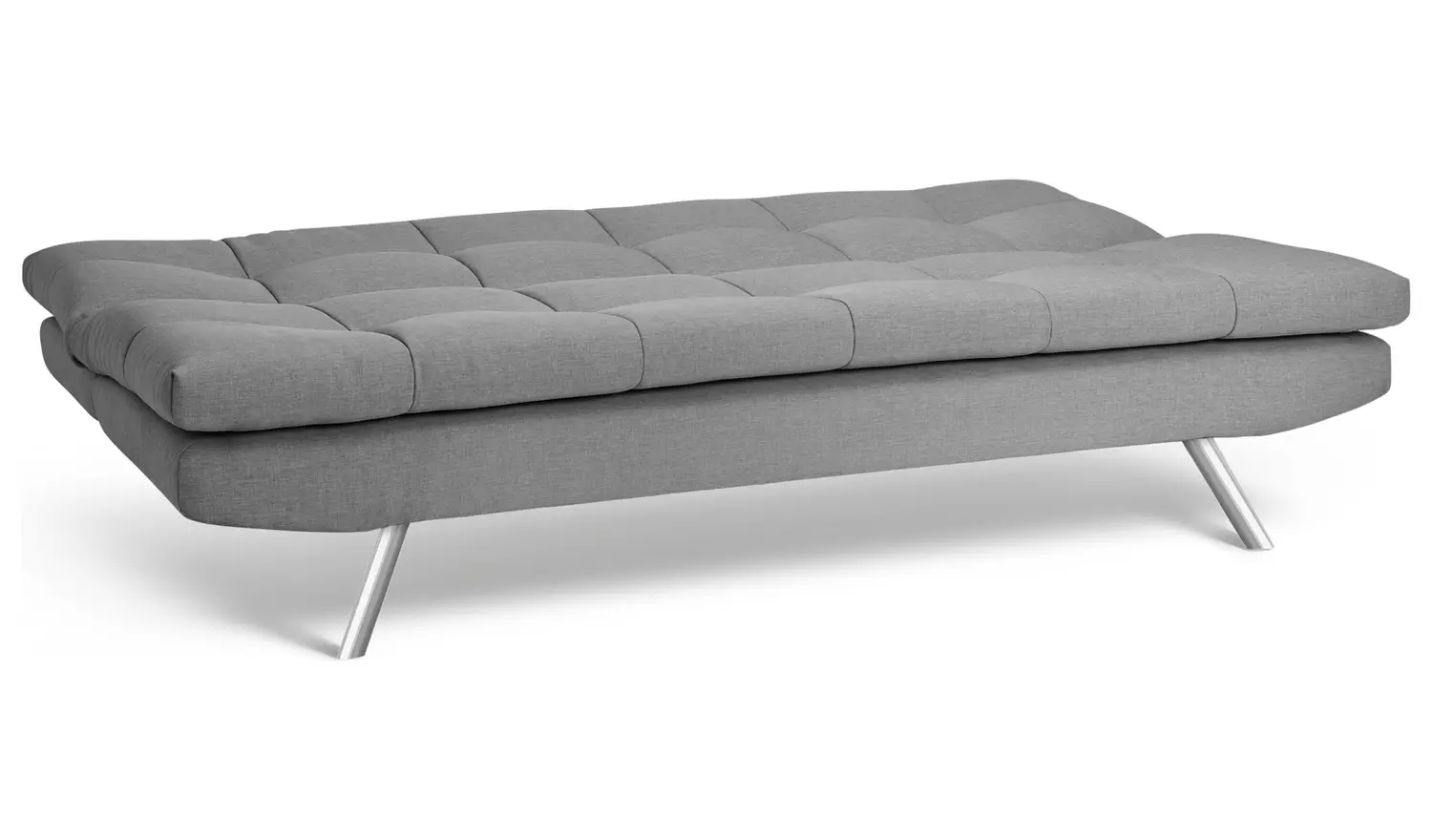 Habitat Nolan Fabric 3 Seater Clic Clac Sofa Bed-Light Grey