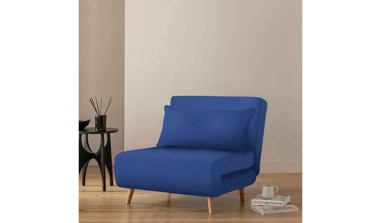 Habitat Roma Single Fabric Chairbed - Blue