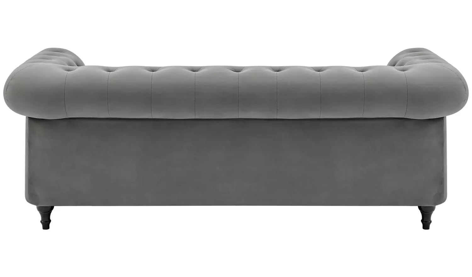 Habitat Chesterfield 2 Seater Velvet Sofa Bed - Charcoal